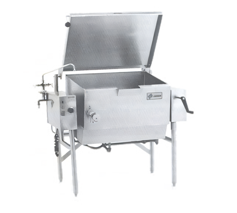 Product image #1 for Classic 40-Gallon Gas Tilting Skillet with Manual Tilt and Open Frame Base