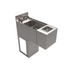 Thumbnail image #1 for BK Resources 12-Inch Wide Underbar Glass Rinser Hand Sink with Base, Push-Down Rinser and Faucet