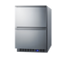 Thumbnail image #1 for Summit Commercial 24-Inch Two-Drawer Undercounter All-Freezer, Frost-Free, Stainless Steel