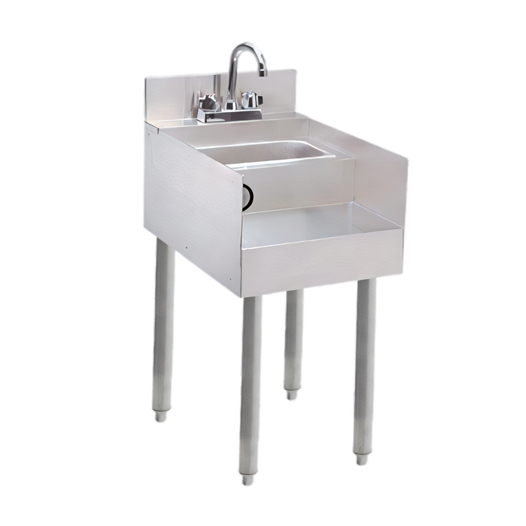 Product image #1 for Advance Tabco Special Value Series 12-Inch Stainless Steel Underbar Blender Station with Dump Sink