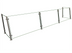 Thumbnail image #1 for Hatco Flav-R-Shield 3-Bay Full-Service Pass-Over Sneeze Guard, 108 x 18 x 22 Inches