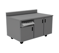 Advance Tabco Hinged Stainless Steel Trash Door with Top Flap, 30-Inch Max Width Per Door