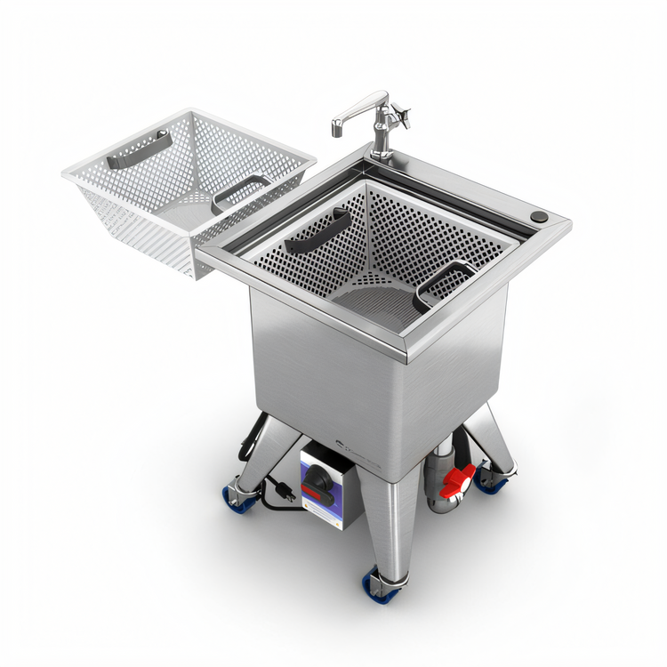 Product image #1 for Power Soak Portable Soak Sink with 11-Gallon Wash Tank, 115V