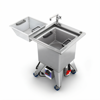Power Soak Portable Soak Sink with 11-Gallon Wash Tank, 115V