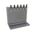 Thumbnail image #1 for Glastender 6-Faucet Wall Mount Air-Cooled Draft Dispensing Tower, Stainless Steel