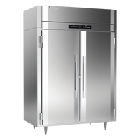 Victory UltraSpec Extra Wide Dual Temp Reach-In Warmer/Refrigerator, Two-Section, Self-Contained, Stainless Steel