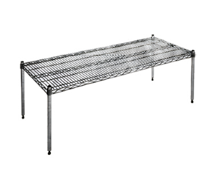 Product image #1 for Eagle Group 24-Inch x 24-Inch Platform Wire Dunnage Rack with 14-Inch Posts, 600 lb Capacity, Chrome Finish