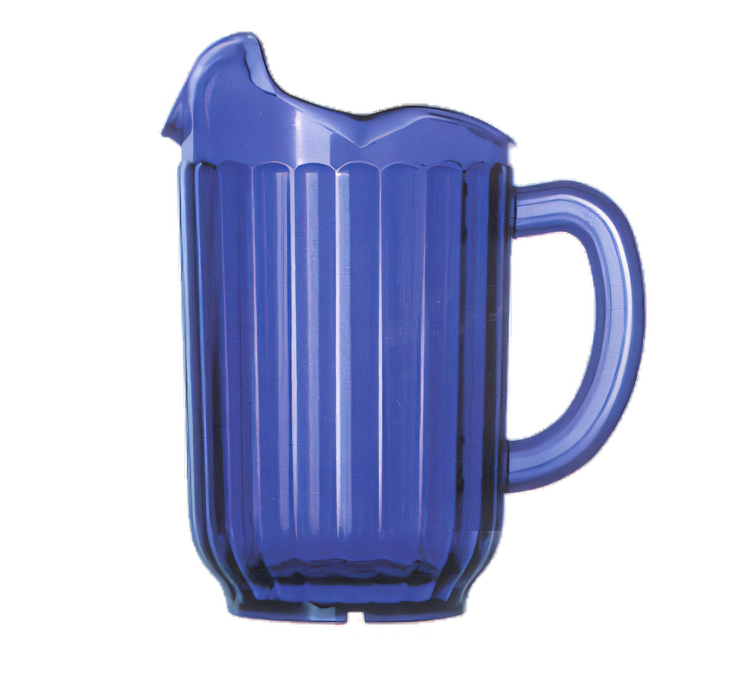 Product image #1 for Vollrath Tuffex™ I Deluxe Three-Lipped Polycarbonate Water Pitcher, 60 oz., Cobalt Blue