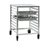 Thumbnail image #1 for New Age Half-Size Open-Sided Side-Loading Steam Table Pan Rack with Stainless Steel Top, 16-Pan Capacity