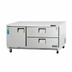 Thumbnail image #1 for Everest Refrigeration 2-Section Drawered Undercounter Refrigerator with Stainless Steel Worktop, 22 Cu. Ft.