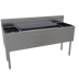 Thumbnail image #1 for Glastender CBA-60-CP10 Stainless Steel Underbar Combo Ice Bin/Cocktail Unit with 10-Circuit Cold Plate and Dual Bottle Wells