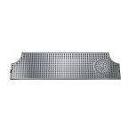 Thumbnail image #1 for Micro Matic USA DP-MET-H-28GR-Z Surface-Mount Stainless Steel Drip Tray Trough with Integral Glass Rinser, 28 x 8-1/2 Inch