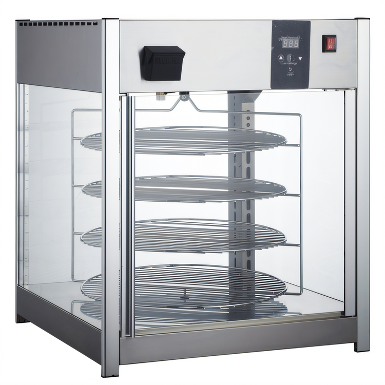 Product image #1 for BakeMax Titan Series Countertop Full-Service Pizza Warmer Display Case for 18-Inch Pizzas