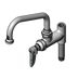 Thumbnail image #1 for T&S Brass B-0155-CR Add-On Faucet for Pre-Rinse Units, 6-Inch Swing Nozzle