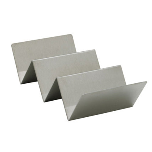 Product image #1 for Winco Stainless Steel Taco Holder with Brushed Finish, Holds 2-3 Tacos