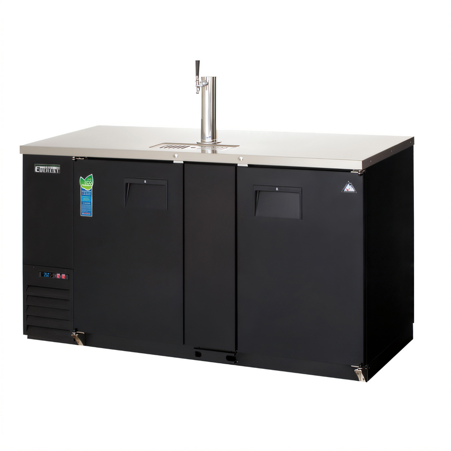 Product image #1 for Everest Refrigeration EBD3-BB-24 Two-Section Back Bar & Direct Draw Keg Refrigerator Combo, 68 Inch Wide, 20 Cu. Ft.