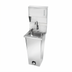 Thumbnail image #1 for Pedestal-Mount Stainless Steel Hand Sink with Foot-Pedal Faucet and Mixing Valve