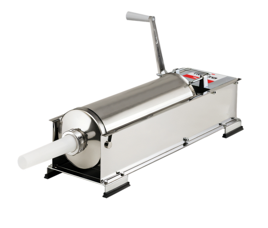 Product image #1 for Trento Manual 2-Speed Horizontal Gear-Drive Sausage Stuffer, 10 kg Capacity, Stainless Steel