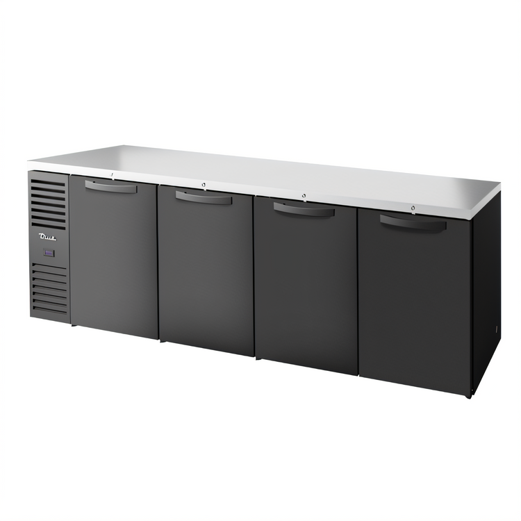 Product image #1 for True Premier Bar 108-Inch Four-Door Left-Side Self-Contained Refrigerated Back Bar Cooler