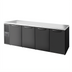 Thumbnail image #1 for True Premier Bar 108-Inch Four-Door Left-Side Self-Contained Refrigerated Back Bar Cooler