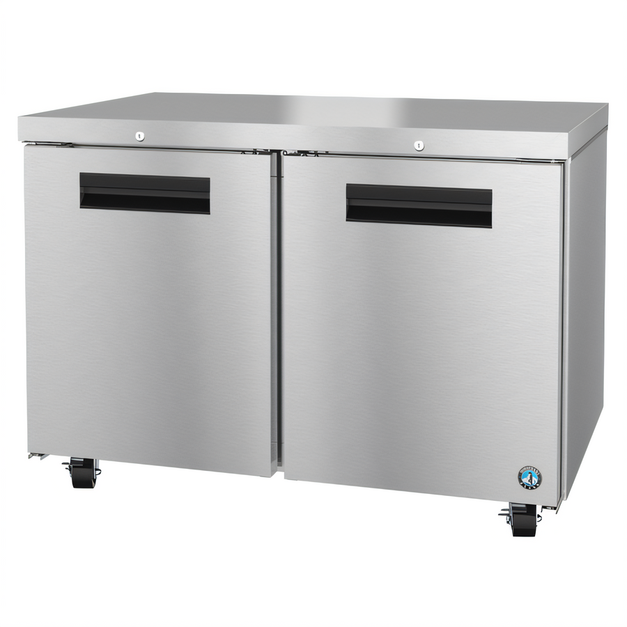 Product image #1 for Hoshizaki Steelheart 48-Inch Two-Section Reach-In Undercounter Refrigerator with Cylinder Lock