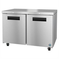 Hoshizaki Steelheart 48-Inch Two-Section Reach-In Undercounter Refrigerator with Cylinder Lock