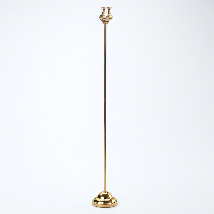 Product image #1 for Gold 18-Inch Harp Weighted Metal Number Stand
