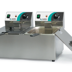 Thumbnail image #1 for Global Solutions by Nemco GS1612-120 Countertop Commercial Deep Fryer, 31 lb Fat Capacity, Stainless Steel, 120V, 1750W