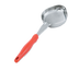 Thumbnail image #1 for Vollrath Jacob's Pride 8 oz Solid Oval Spoodle Portion Control Serving Spoon with Orange Handle