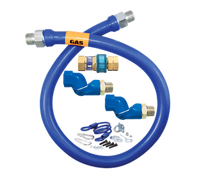 Dormont Blue Hose 1-Inch I.D. x 36-Inch Moveable Gas Connector Hose Assembly with SnapFast Quick-Disconnect and Restraining Cable