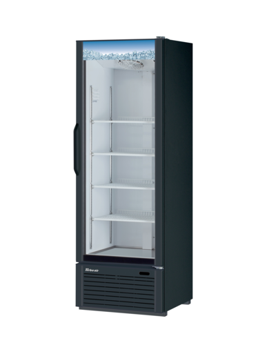 Product image #1 for Turbo Air TGM-19B-N6 One-Section Black Glass Door Refrigerator Merchandiser, 15.09 Cu. Ft.