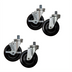 Thumbnail image #2 for BK Resources 5SBR-9ST-PH-4 Shelf Casters & Leveling Feet