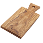 Thumbnail image #1 for American Metalcraft OWB117 Olive Wood Rectangular Serving Board with Handle, 12-1/4 x 5-3/4 Inch Surface Case of 6