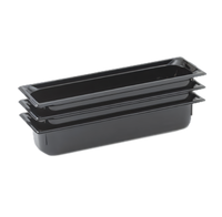Vollrath Super Pan 2/4 GN High-Temp Black Resin Food Pan, 4-Inch Deep