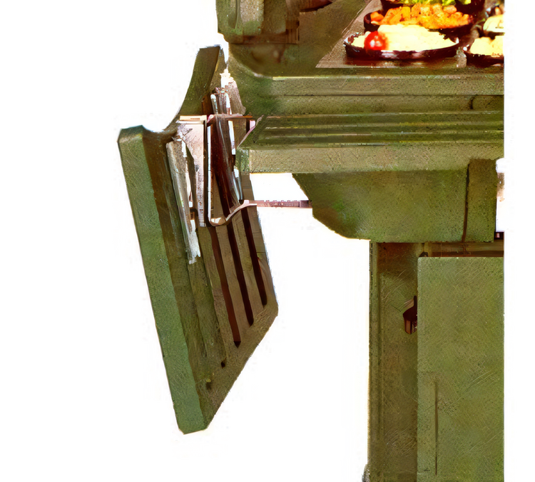 Product image #1 for Carlisle Maximizer Food Bar Drop-Down End Shelf, 17-5/8 x 25 Inch, Brown Polyethylene