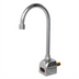 Thumbnail image #1 for Fisher Touchless Sensor Faucet with Rigid Gooseneck Nozzle, Single Backsplash Mount, Chrome-Plated Brass