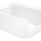 Thumbnail image #1 for Quantum QMS531CL_X Clear Open-Front Stackable Shelf Bin, 19-3/4 x 12-3/8 x 5-7/8 Inches Case of 6