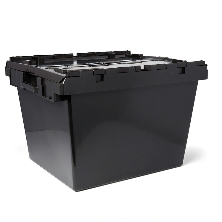 Product image #1 for American Metalcraft Stackable Collapsible Polyethylene Chafer Storage Crate, Black