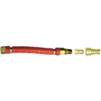 Thumbnail image #1 for Dormont Manufacturing H50BIP2Q36 Insulated Steam Connector Hose, 1/2-Inch ID x 36-Inch, Stainless Steel Braid, Brass 2-Way Quick Disconnect