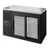 Thumbnail image #1 for True Premier Bar 48-Inch Two-Section Sliding Glass Door Back Bar Cooler with Stainless Steel Top