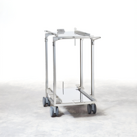 RATIONAL Height-Adjustable Transport Trolley for Mobile Oven Rack and Mobile Plate Rack, SCC 61/CMP 101 Series