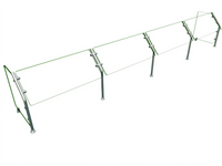 Hatco Flav-R-Shield Self-Service Single-Sided Sneeze Guard, 132-Inch Wide Countertop Food Shield