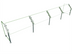 Thumbnail image #1 for Hatco Flav-R-Shield Self-Service Single-Sided Sneeze Guard, 132-Inch Wide Countertop Food Shield