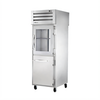 True SPEC SERIES One-Section Pass-Thru Combination Half Front / Glass Rear Swing-Door Reach-In Refrigerator