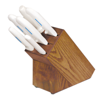 SofGrip 7-Piece Knife Block Set with 10-Inch Diamond Sharpener