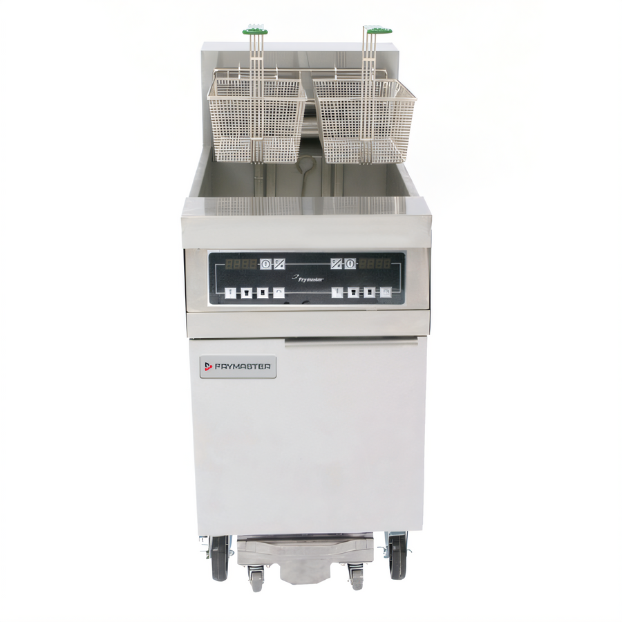 Product image #1 for Frymaster RE Series High Efficiency 80 lb Electric Floor Fryer with Built-In Filtration