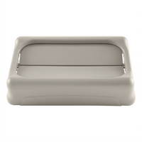 Rubbermaid Commercial Slim Jim Beige Plastic Swing Lid for 15/23 Gallon Containers