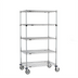 Thumbnail image #1 for Super Erecta 36 x 24 x 68-Inch 5-Tier Chrome Plated Wire Stem Caster Cart