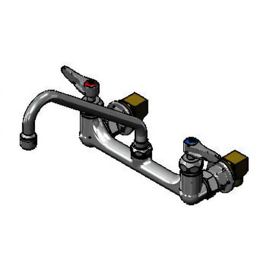 Product image #1 for Wall-Mount Swivel Pantry Mixing Faucet with 8-Inch Adjustable Centers and 9-Inch Swing Nozzle