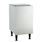 Thumbnail image #1 for Scotsman HST16B-A Stainless Steel Enclosed Cabinet Machine Stand for HID312 Ice & Water Dispenser, 16.5"W x 23.75"D x 32"H, 6" Adjustable Legs
